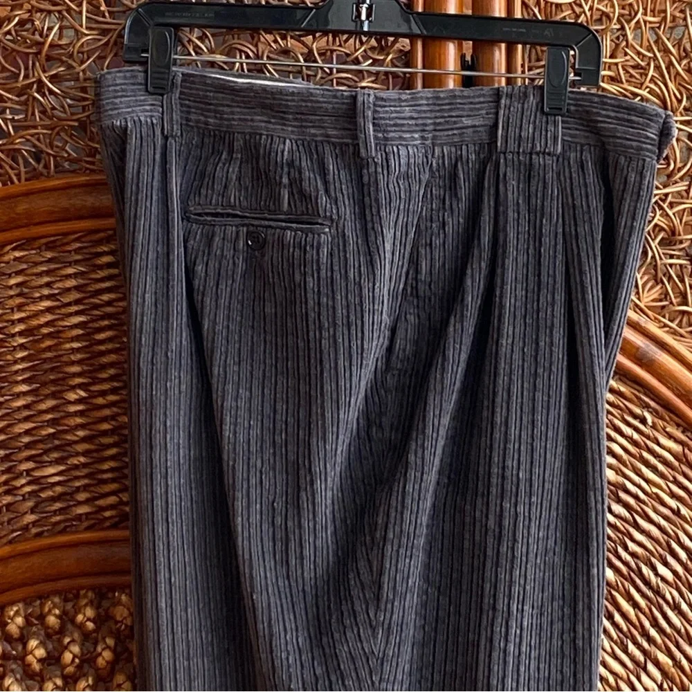 Vintage Vires Men's Gray Corduroy Pants Size 40 Great Condition